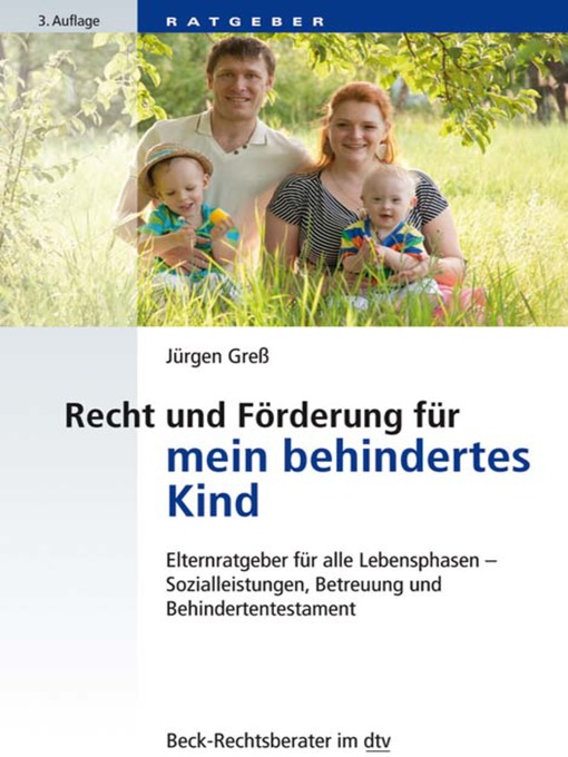 Title details for Recht und Förderung für mein behindertes Kind by Jürgen Greß - Available